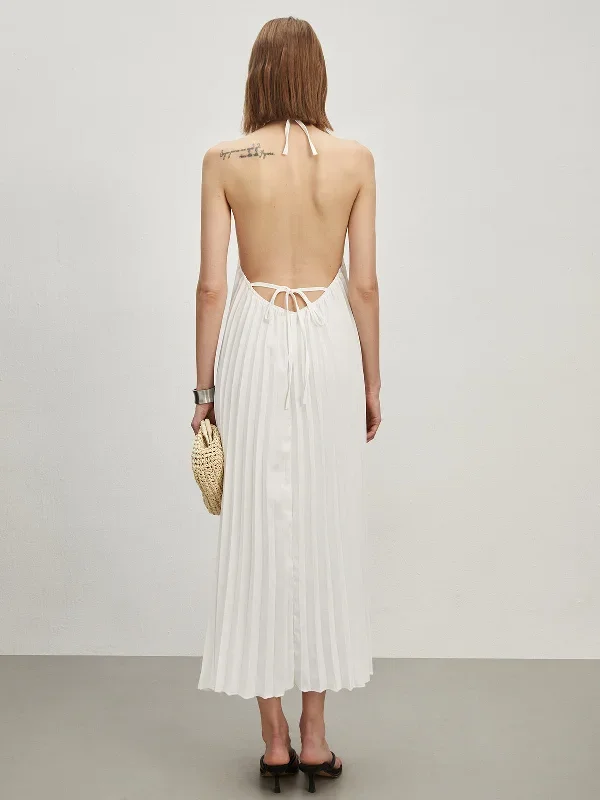 tie-back-open-back-pleated-long-dress