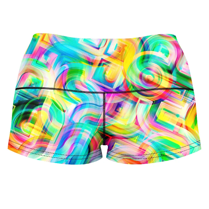 tropical-nectar-high-waisted-womens-shorts