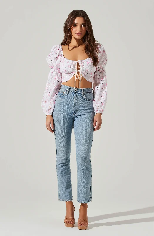 valo-floral-eyelet-long-sleeve-crop-top