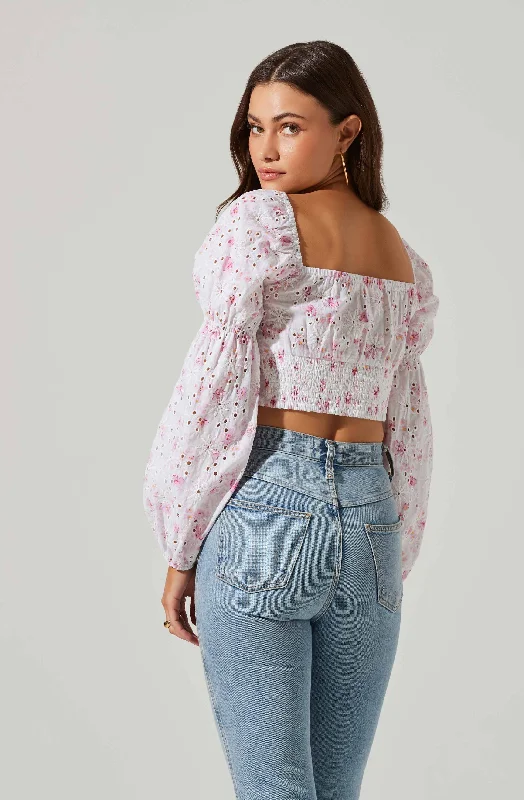 valo-floral-eyelet-long-sleeve-crop-top