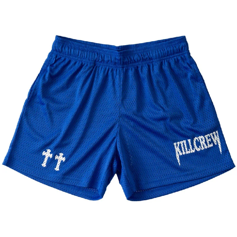 VENTED MESH SHORTS MEDIEVAL - BLUE / WHITE