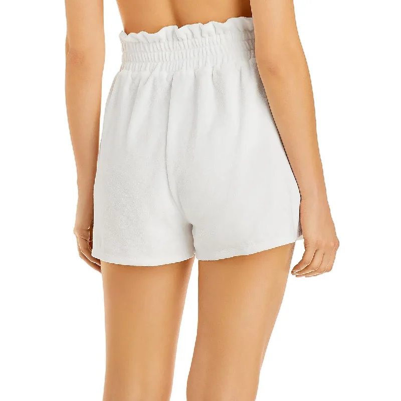 womens-smocked-cotton-stretch-high-waist-shorts