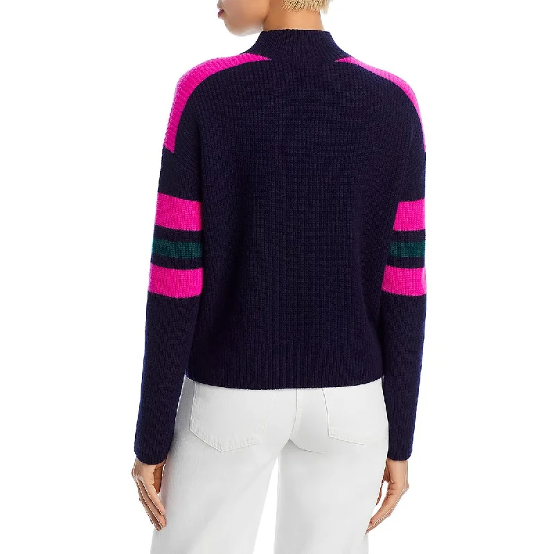 womens-striped-cashmere-mock-turtleneck-sweater