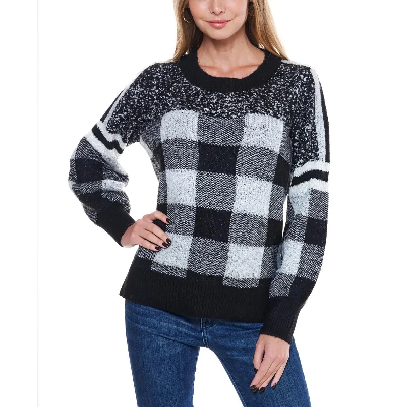 womens-winter-plaid-pullover-sweater